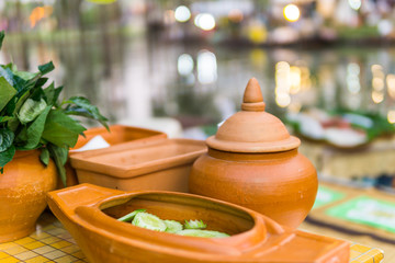  Pottery near floating market in THailand