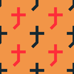 Cross shade seamless pattern. Strict line geometric pattern for your design.