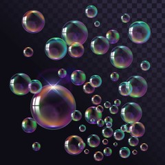 Flying Soap Bubbles