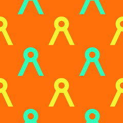 Antenna radio seamless pattern. Strict line geometric pattern for your design.