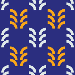 Harvest ripe seamless pattern. Strict line geometric pattern for your design.
