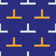 Strong builder seamless pattern. Strict line geometric pattern for your design.