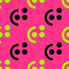 Button right check seamless pattern. Strict line geometric pattern for your design.