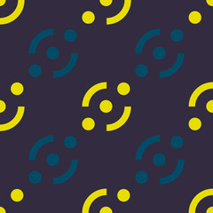 Berry flow graphic seamless pattern. Strict line geometric pattern for your design.