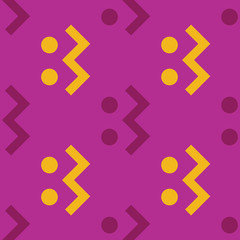 Connect right seamless pattern. Strict line geometric pattern for your design.