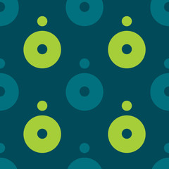 Planet satellite seamless pattern. Strict line geometric pattern for your design.