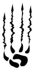 Beast Claw Scratch Stencil