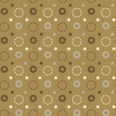 Flashy circle seamless pattern. Autentic design for textile, print or digital.