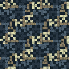 Fototapeta premium Bangkok seamless pattern. Autentic artistic design for background.