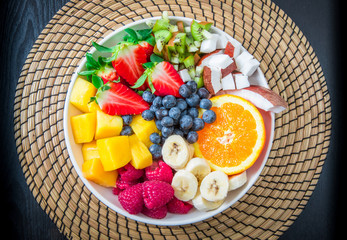 bowl of fruit salad 