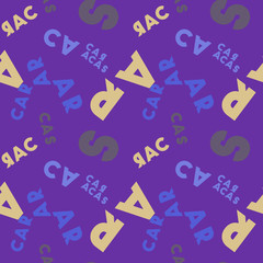 Caracas seamless pattern. Autentic artistic design for background.