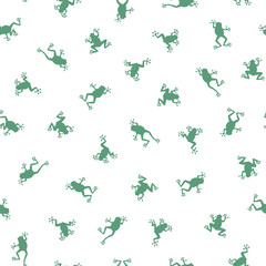 Obraz premium カエルの柄,