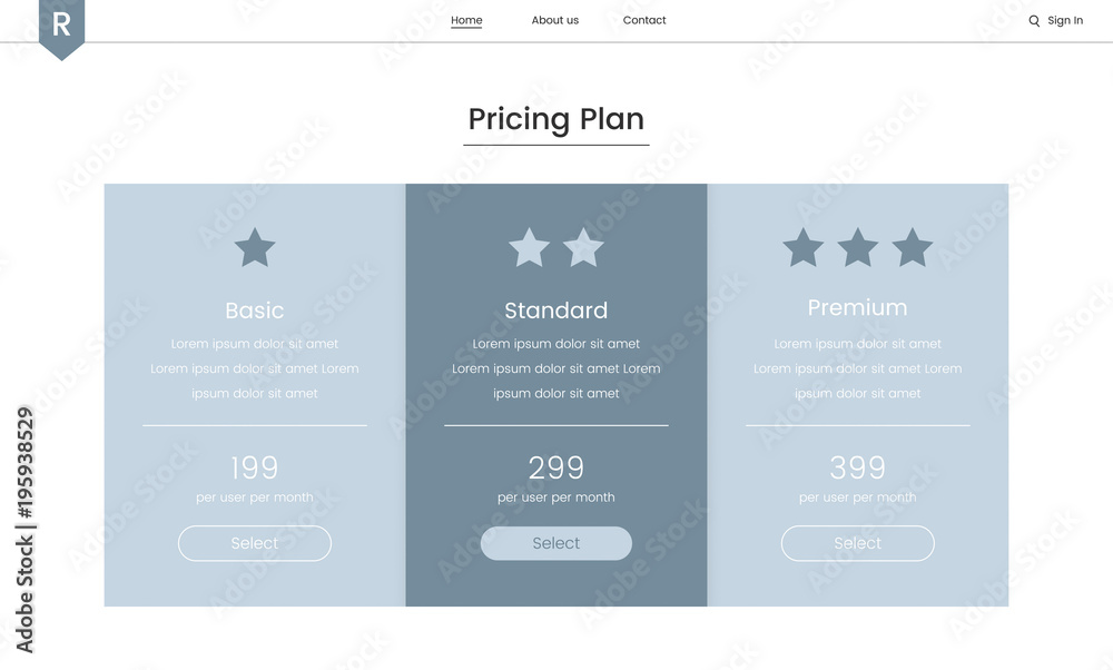 Poster illustration of website elements for web design