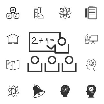 The training icon. Detailed set of education element icons. Premium quality graphic design. One of the collection icons for websites, web design, mobile app