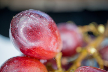 closeup of bunch of grapes - 195939715