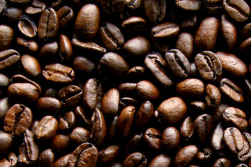 Coffee beans as background / Coffee is one of the favorite drink in the world.