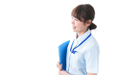 Smiling young nurse