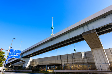Fototapeta na wymiar 東雲ジャンクション Elevated expressway