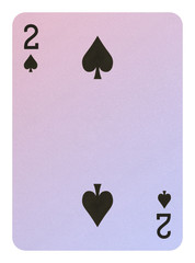 Playing cards, Two of spades