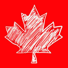 Sketchy Maple Leaf