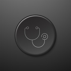 icône Médecine - Santé - Médical - Stéthoscope - Docteur