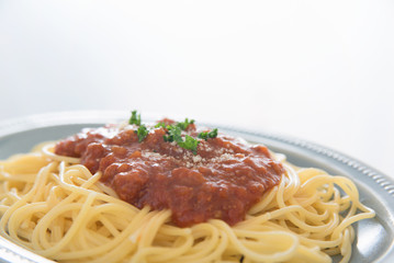 ミートソースパスタ