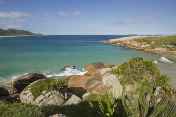 The beaches of Florianópolis city / Brazil.