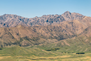 Fototapeta premium Awatere valley with Inner Kaikoura Ranges from Molesworth Station in New Zealand