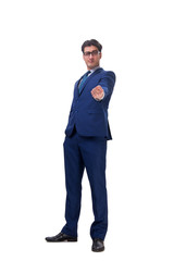 Businessman isolated on the white background