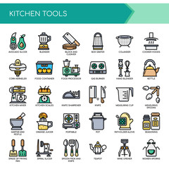 Kitchen Tools , Thin Line and Pixel Perfect Icons.