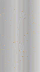 Gold Silver Gradient Circuit board design iPhone Wallpaper