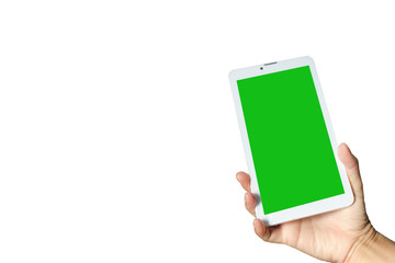 phone isolated on white clipping path inside