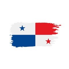 Panama flag, vector illustration
