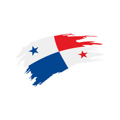 Obraz na płótnie Canvas Panama flag, vector illustration