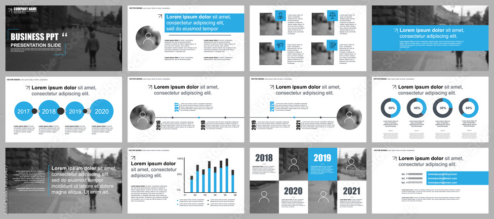 Poster Business presentation slides templates from infographic elements. Can be used for presentation, flyer and leaflet, brochure, corporate report, marketing, advertising, annual report, banner, booklet.