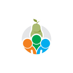 Fruit People Logo Icon Design