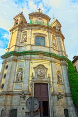 Fototapeta na wymiar Pontifical Basilica of St. Michael is a baroque Roman Catholic