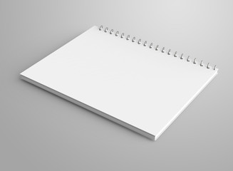 Blank notepad mockup