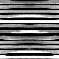 Watercolor Stripes Seamless Pattern.