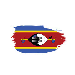 Swaziland flag, vector illustration