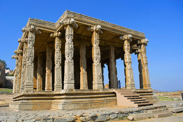 Kadalekalu Ganesh Temple, northeastern slope of the Hemakuta hil, Hampi, Karnataka