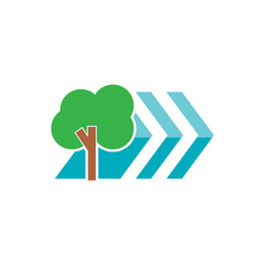 Tree Arrow Logo Icon Design