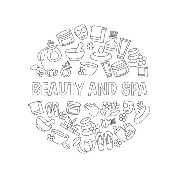 Beauty and spa design concept.