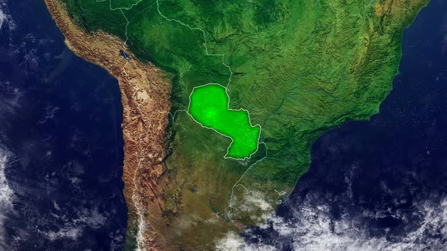 PARAGUAY MAP