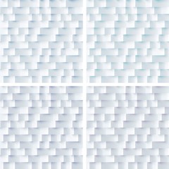 Set of seamless pattern light abstract parallel bands