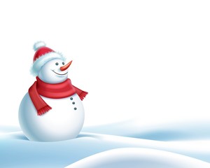 Smiling snowman