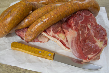 merguez et collier d'agneau
