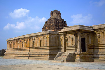 Fototapeta premium Pattabhirama temple exterior, Hampi, Karnataka
