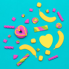 Sweet Candy fashion Art Minimal flatlay Vanilla mood