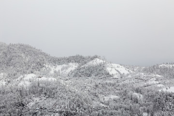 Obraz premium Winter in Talesh, Gilan, Iran